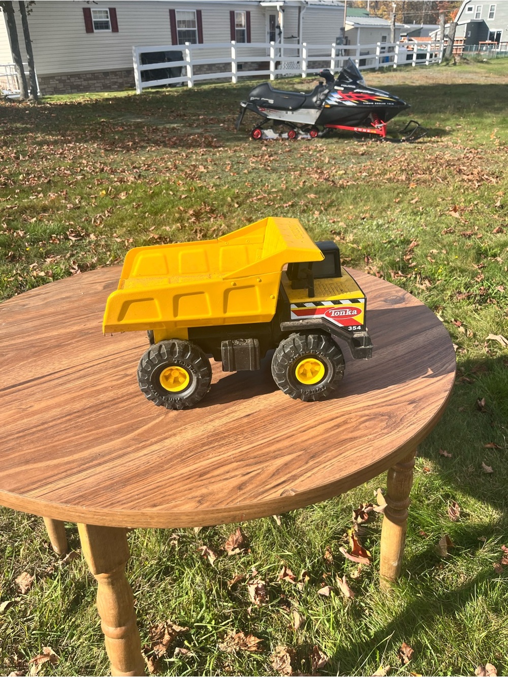Tonka Yellow and Black Dump Truck Toy with Large Treaded Wheels